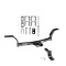 Reese Trailer Tow Hitch For 92-00 Honda Civic Coupe & Sedan Only 97-01 Acura EL w/ Draw Bar Kit Class 1 1-1/4" Receiver