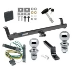 Reese Trailer Tow Hitch For 94-04 Ford Mustang Except Cobra SVT Deluxe Package Wiring 2" and 1-7/8" Ball and Lock