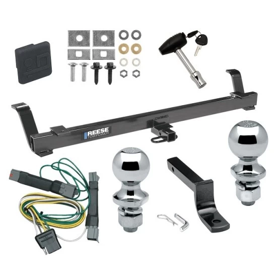 Reese Trailer Tow Hitch For 94-04 Ford Mustang Except Cobra SVT Deluxe Package Wiring 2" and 1-7/8" Ball and Lock