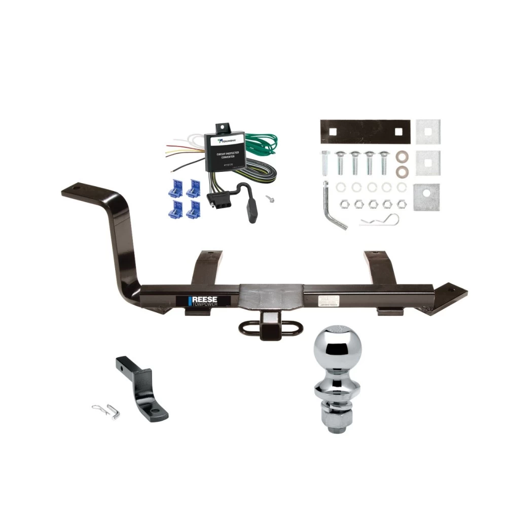 Reese Trailer Tow Hitch For 99-05 Volkswagen Jetta Sedan 07-09 Jetta City Complete Package w/ Wiring Draw Bar and 1-7/8" Ball