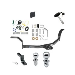 Reese Trailer Tow Hitch For 01-05 Honda Civic Sedan Deluxe Package Wiring 2" and 1-7/8" Ball and Lock