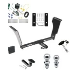 Reese Trailer Tow Hitch For 03-13 Cadillac CTS 05-11 STS Deluxe Package Wiring 2" and 1-7/8" Ball and Lock