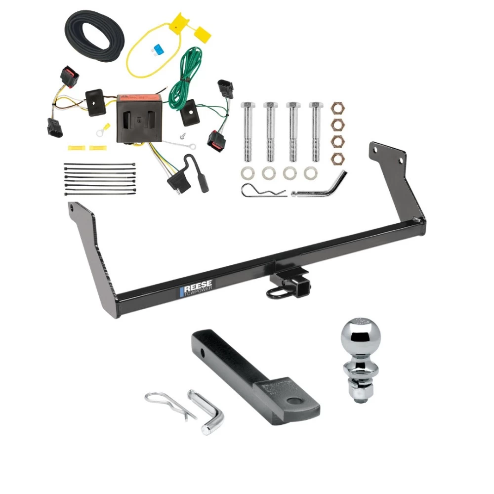 Reese Trailer Tow Hitch For 08-12 Dodge Caliber Complete Package w/ Wiring Draw Bar and 2" Ball