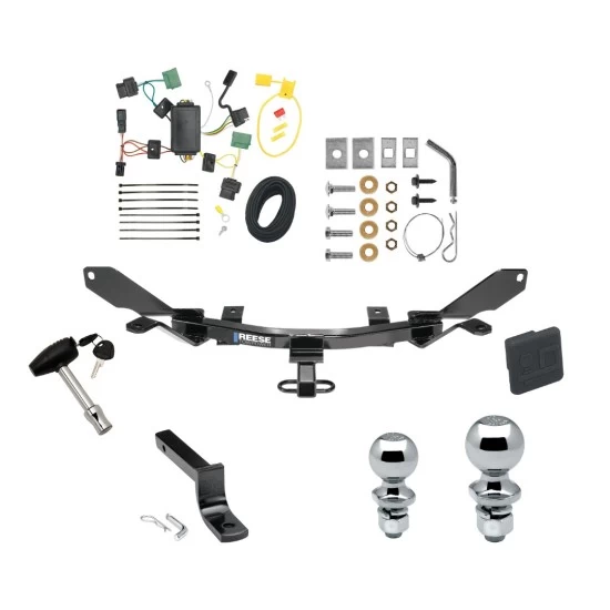 Reese Trailer Tow Hitch For 06-09 Mercury Milan Lincoln MKZ 06 Zephyr Deluxe Package Wiring 2" and 1-7/8" Ball and Lock