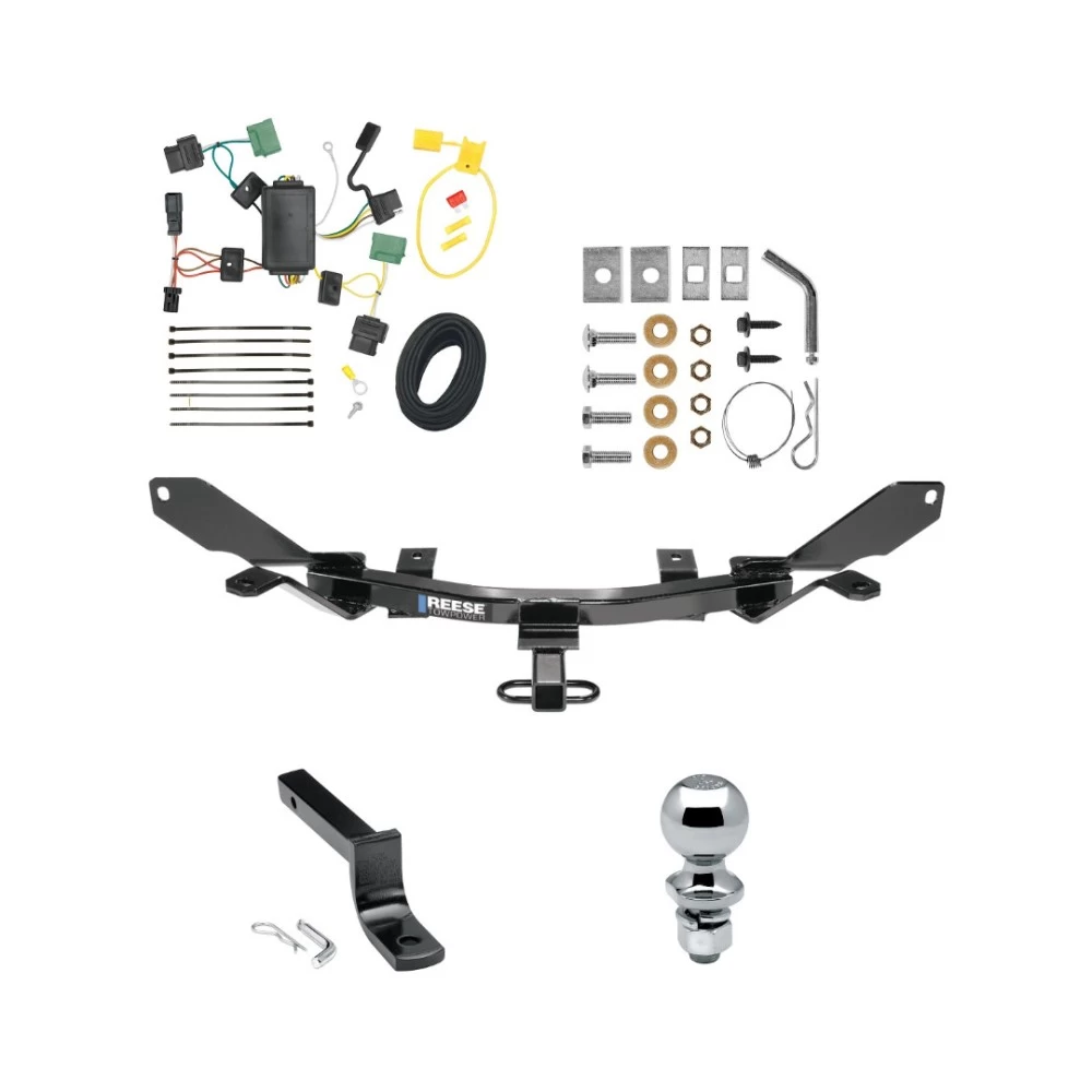 Reese Trailer Tow Hitch For 06-09 Mercury Milan All Models Complete Package w/ Wiring Draw Bar and 1-7/8" Ball