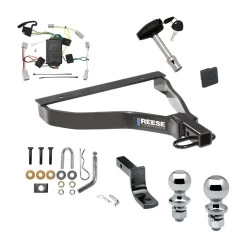 Reese Trailer Tow Hitch For 07-08 Honda Fit All Models Deluxe Package Wiring 2" and 1-7/8" Ball and Lock