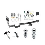 Custom Fit Trailer Hitch Draw-Bar w/ Pin/Clip Wiring Harness (Requires Splicing) 1-7/8" and 2" Chrome Ball Security Lock Pin Rubber Hitch Plug Cover Installation Hardware Installation Instructions 77170 119148 3593 63820 63810 580407 2211 Reese Reese Trailer Tow Hitch For 07-11 Nissan Versa 4 Dr. Sedan 07-12 Nissan Versa Hatchback Deluxe Package Wiring 2" and 1-7/8" Ball and Lock