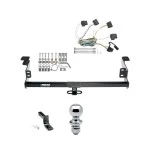 Reese Trailer Tow Hitch For 08-11 Ford Focus 2 or 4-Dr. Complete Package w/ Wiring Draw Bar and 2" Ball