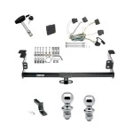 Reese Trailer Tow Hitch For 08-11 Ford Focus 2 or 4-Dr. Deluxe Package Wiring 2" and 1-7/8" Ball and Lock