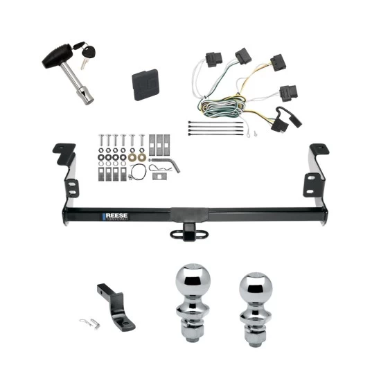 Reese Trailer Tow Hitch For 08-11 Ford Focus 2 or 4-Dr. Deluxe Package Wiring 2" and 1-7/8" Ball and Lock