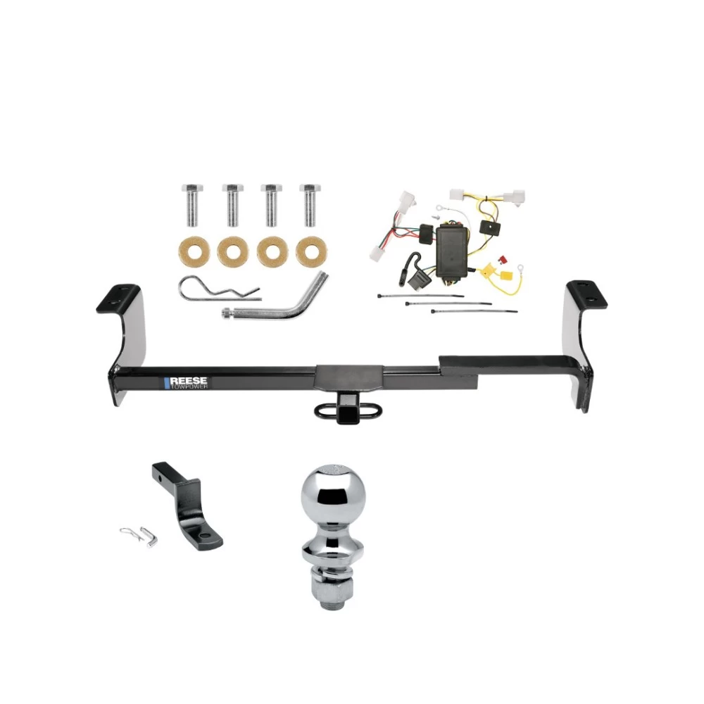 Reese Trailer Tow Hitch For 04-09 Toyota Prius Complete Package w/ Wiring Draw Bar and 1-7/8" Ball