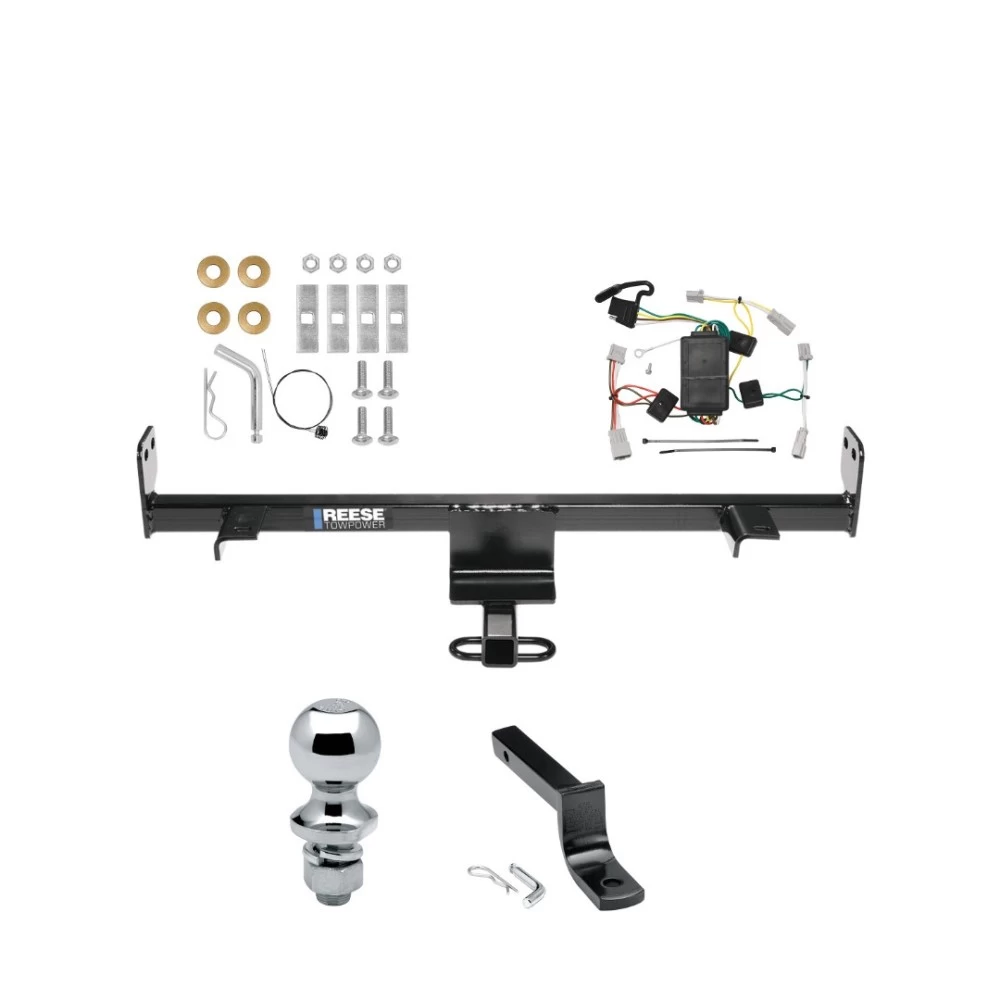 Reese Trailer Tow Hitch For 04-09 Mazda 3 All Models Complete Package w/ Wiring Draw Bar and 2" Ball
