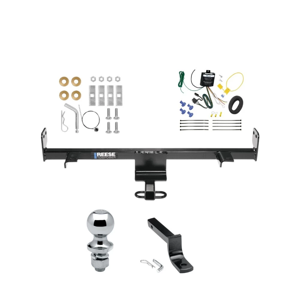 Reese Trailer Tow Hitch For 06-09 Mazda 3 w/Grand Touring LED Taillights Complete Package w/ Wiring Draw Bar and 1-7/8" Ball
