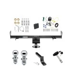 Reese Trailer Tow Hitch For 04-09 Mazda 3 All Models Deluxe Package Wiring 2" and 1-7/8" Ball and Lock