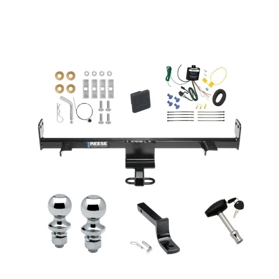 Reese Trailer Tow Hitch For 04-09 Mazda 3 All Models Deluxe Package Wiring 2" and 1-7/8" Ball and Lock
