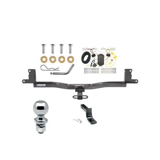 Reese Trailer Tow Hitch For 07-11 Toyota Yaris Sedan Complete Package w/ Wiring Draw Bar and 2" Ball
