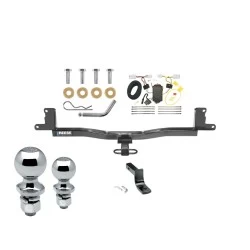 Reese Trailer Tow Hitch For 07-11 Toyota Yaris Sedan Deluxe Package Wiring 2" and 1-7/8" Ball and Lock