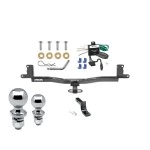 Reese Trailer Tow Hitch For 07-11 Toyota Yaris Sedan 06-14 3Dr Hatchback Deluxe Package Wiring 2" and 1-7/8" Ball and Lock