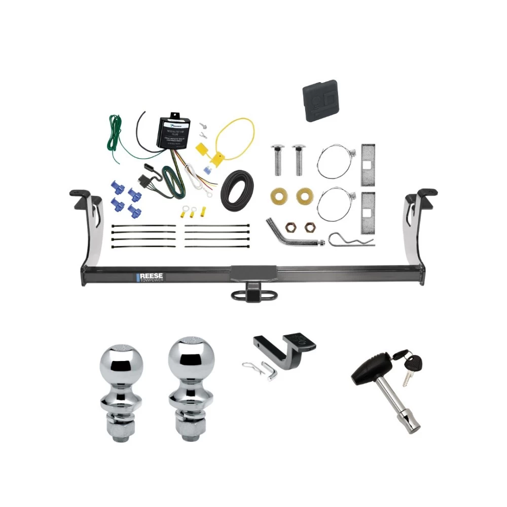 Reese Trailer Tow Hitch For 10-14 Volkswagen Golf 06-09 GTI Rabbit Deluxe Package Wiring 2" and 1-7/8" Ball and Lock