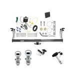 Reese Trailer Tow Hitch For 10-14 Volkswagen Golf 06-09 GTI Rabbit Deluxe Package Wiring 2" and 1-7/8" Ball and Lock