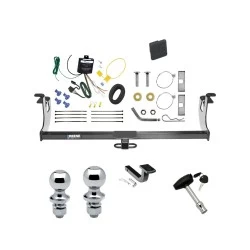 Reese Trailer Tow Hitch For 10-14 Volkswagen Golf 06-09 GTI Rabbit Deluxe Package Wiring 2" and 1-7/8" Ball and Lock