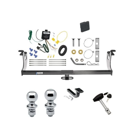 Reese Trailer Tow Hitch For 10-14 Volkswagen Golf 06-09 GTI Rabbit Deluxe Package Wiring 2" and 1-7/8" Ball and Lock