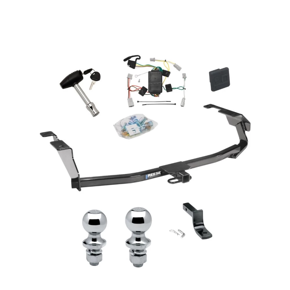 Reese Trailer Tow Hitch For 09-13 Honda Fit All Models Deluxe Package Wiring 2" and 1-7/8" Ball and Lock