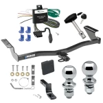 Reese Trailer Tow Hitch For 05-10 Scion Tc All Models Deluxe Package Wiring 2" and 1-7/8" Ball and Lock