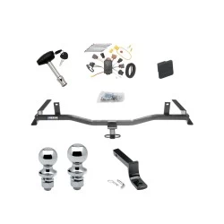 Reese Trailer Tow Hitch For 09-13 Mazda 6 All Models Deluxe Package Wiring 2" and 1-7/8" Ball and Lock
