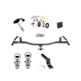 Reese Trailer Tow Hitch For 09-13 Mazda 6 All Models Deluxe Package Wiring 2" and 1-7/8" Ball and Lock