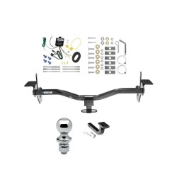 Reese Trailer Tow Hitch For 10-13 Mazda 3 Sedan w/ LED Taillights Complete Package w/ Wiring Draw Bar and 1-7/8" Ball