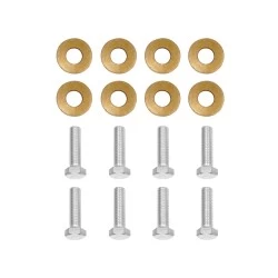 Trailer Tow Hitch Hardware Fastener Kit For 16-26 Honda Civic Except Center Exhaust 1 1/4" Receiver Class 1