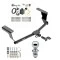 Reese Trailer Tow Hitch For 17-23 Subaru Impreza 5 Dr. Wagon single exhaust Complete Package w/ Wiring Draw Bar and 1-7/8" Ball