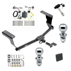 Reese Trailer Tow Hitch For 17-23 Subaru Impreza 5 Dr. Wagon single exhaust Deluxe Package Wiring 2" and 1-7/8" Ball and Lock