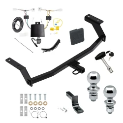 Reese Trailer Tow Hitch For 19-26 Mazda 3 Hatchback Deluxe Package Wiring 2" and 1-7/8" Ball and Lock