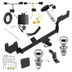 Reese Trailer Tow Hitch For 20-23 Hyundai Venue Deluxe Package Wiring 2" and 1-7/8" Ball and Lock
