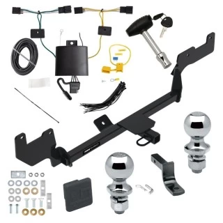 Reese Trailer Tow Hitch For 20-23 Hyundai Venue Deluxe Package Wiring 2" and 1-7/8" Ball and Lock