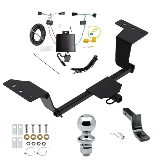 Reese Trailer Tow Hitch For 19-24 KIA Forte Sedan Complete Package w/ Wiring Draw Bar and 1-7/8" Ball