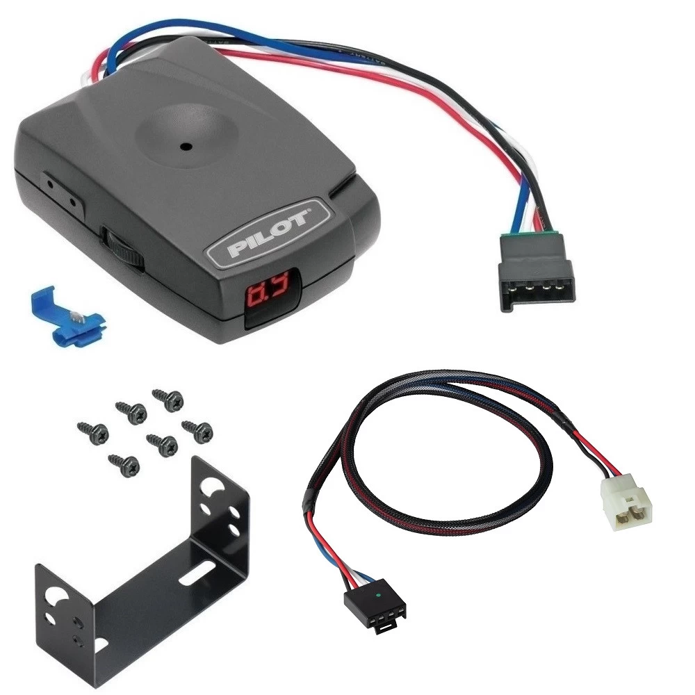 Trailer Brake Control for 20-24 Hyundai Palisade KIA Telluride 22-24 Santa Cruz w/ Plug Play Wiring Adapter Eletric Trailer Brakes Module Box Controller Pro Series Pilot