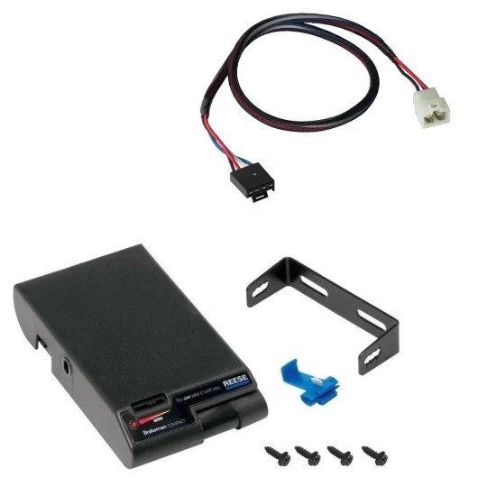 Trailer Brake Control for 20-24 Hyundai Palisade KIA Telluride 22-24 Santa Cruz w/ Plug Play Wiring Adapter Eletric Trailer Brakes Module Box Controller Brakeman Compact Reese