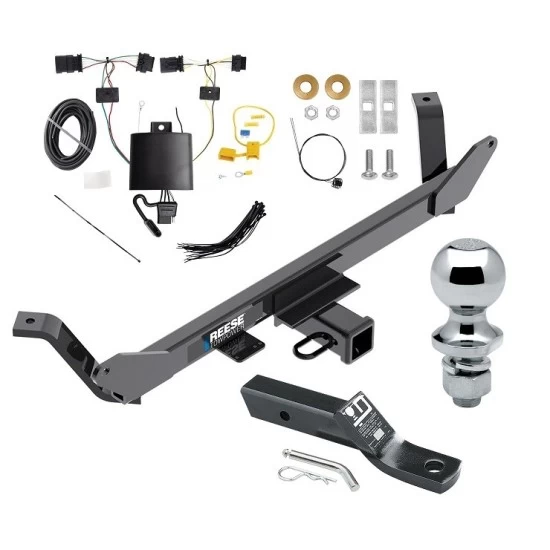 Reese Trailer Tow Hitch For 20-22 BMW X1 w/o LED Taillights 2" Receiver Complete Package w/ Wiring and 1-7/8" Ball