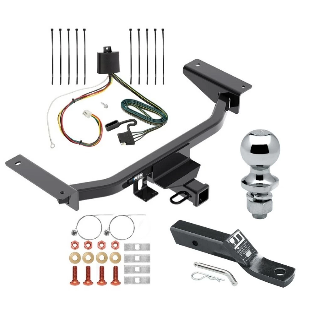 Reese Trailer Tow Hitch For 16-23 Mazda CX-9 All Models 2" Receiver Complete Package w/ Wiring and 1-7/8" Ball
