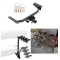 Trailer Hitch w/ 4 Bike Rack For 16-23 Mazda CX-9 Approved for Recreational & Offroad Use Carrier for Adult Woman or Child Bicycles Foldable