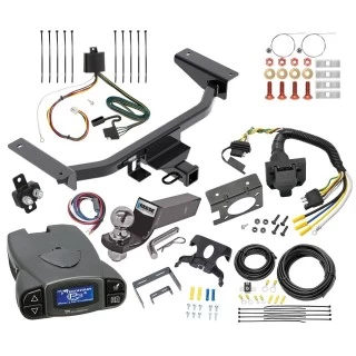 Trailer Hitch Tow Package Prodigy P3 Brake Control For 16-23 Mazda CX-9 All Models w/ 7-Way RV Wiring 2" Drop Mount 2" Ball Class 3 2" Receiver Reese Tekonsha