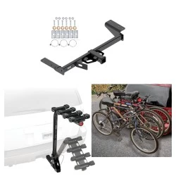 Trailer Hitch w/ 4 Bike Rack For 17-26 Cadillac XT5 Except Platinum Approved for Recreational & Offroad Use Carrier for Adult Woman or Child Bicycles Foldable
