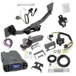 Trailer Hitch Tow Package Prodigy P3 Brake Control For 17-23 GMC Acadia 19-26 Chevrolet Blazer w/ 7-Way RV Wiring 2" Drop Mount 2" Ball Class 3 2" Receiver Reese Tekonsha