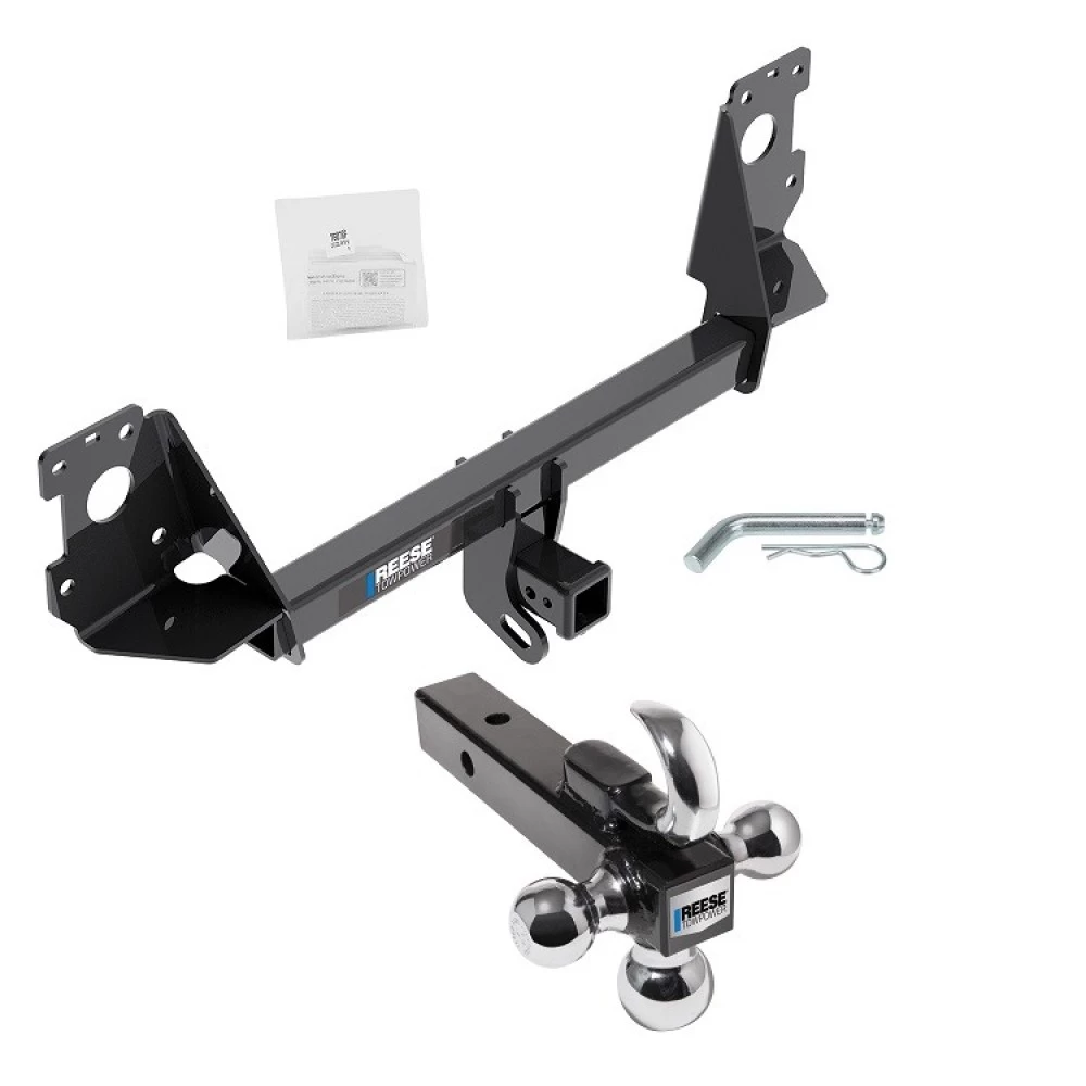 Reese Trailer Tow Hitch Receiver For 17-25 Audi Q7 w/Tri-Ball Triple Ball 1-7/8" 2" 2-5/16"