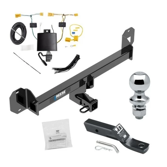 Custom Fit Trailer Hitch Wiring Harness (Plug & Play) 2" Drop Ball-Mount w/ Pin/Clip 1-7/8" Chrome Ball Installation Hardware Installation Instructions 84082 118747 23 63816 Reese Trailer Tow Hitch 16-22 Mercedes-Benz GLC300 Except PO3 Prem Reese Trailer Tow Hitch For 16-22 Mercedes-Benz GLC300 Except PO3 Premium Package 2" Receiver Complete Package w/ Wiring and 1-7/8" Ball