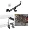 Trailer Hitch w/ 4 Bike Rack For 16-22 Mercedes GLC300 Approved for Recreational & Offroad Use Carrier for Adult Woman or Child Bicycles Foldable