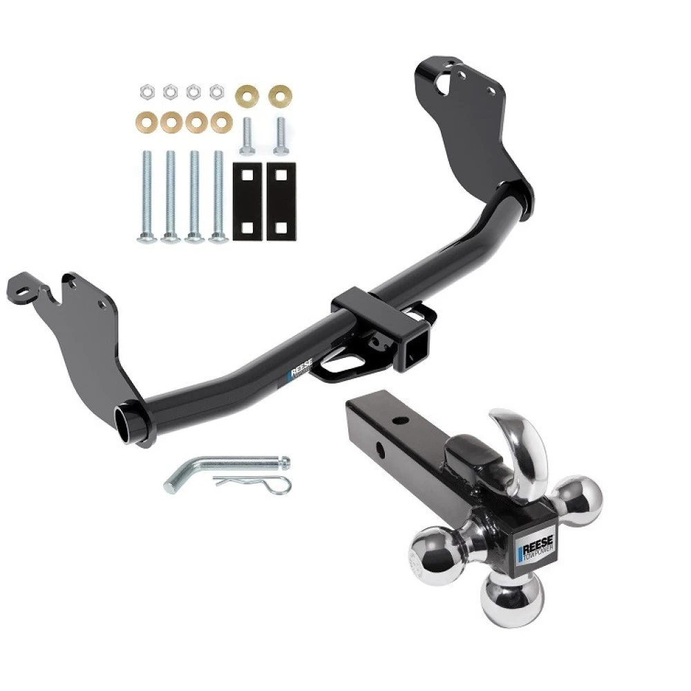 Reese Trailer Tow Hitch Receiver For 11-26 Mitsubishi Outlander Sport RVR w/Tri-Ball Triple Ball 1-7/8" 2" 2-5/16"